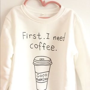 Sweater white coffee xs/s